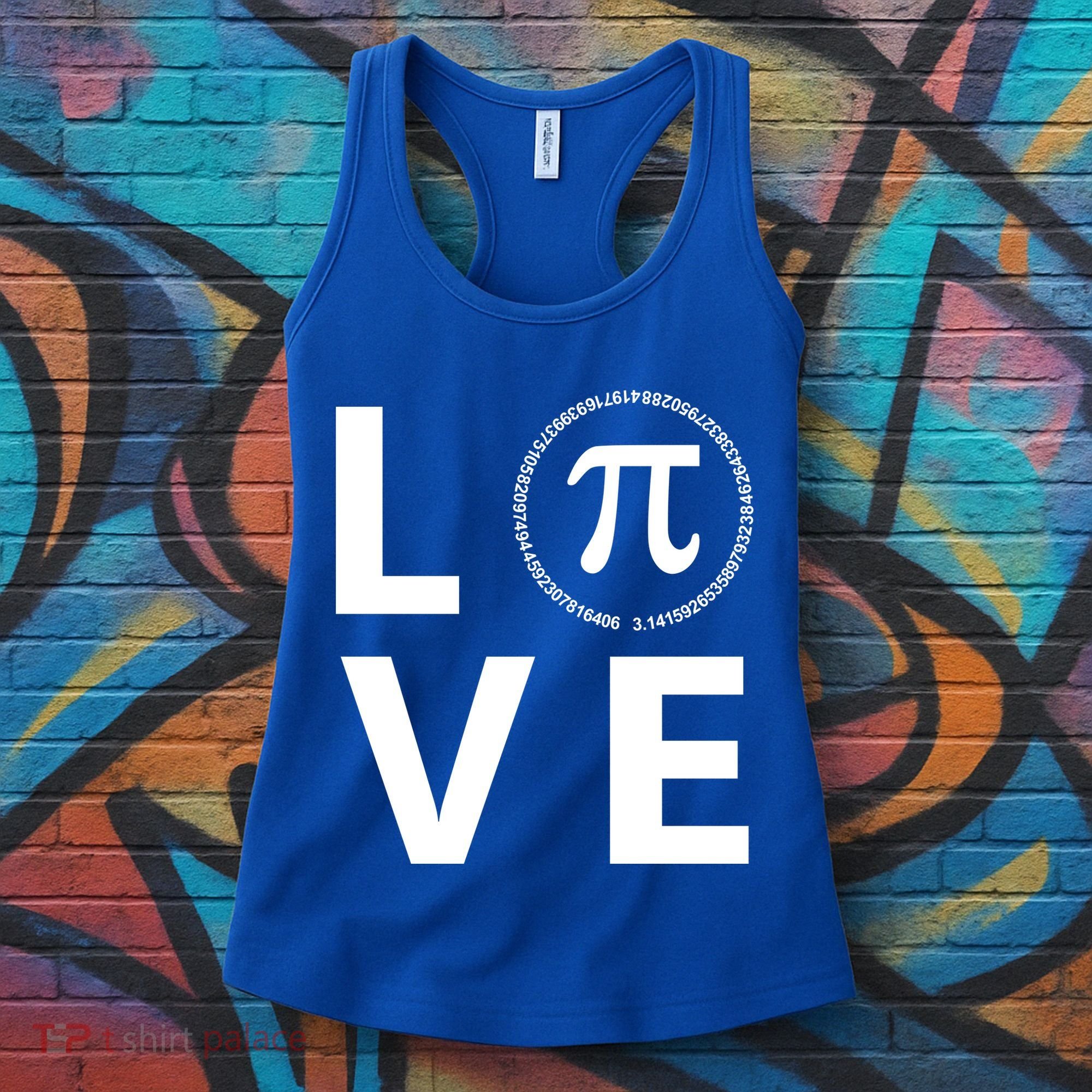 Love Pi Day 3.14 March 14th Math Geek Women's Tank Top