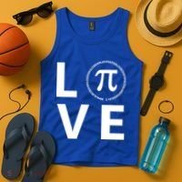 Love Pi Day 3.14 March 14th Math Geek Tank Top thumb 4