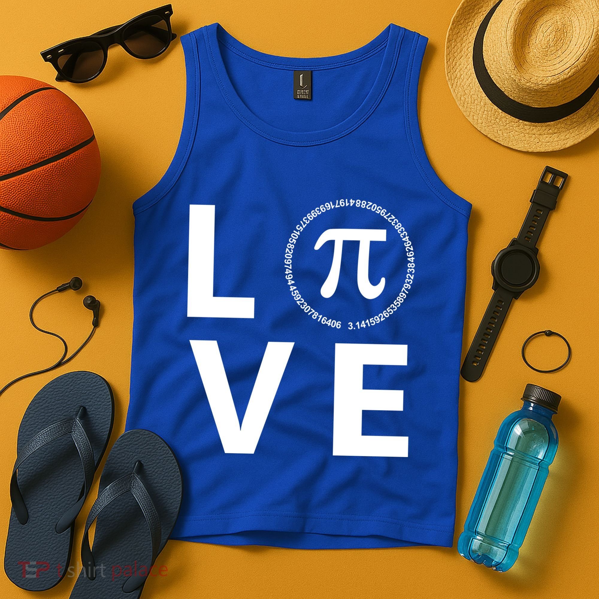 Love Pi Day 3.14 March 14th Math Geek Tank Top