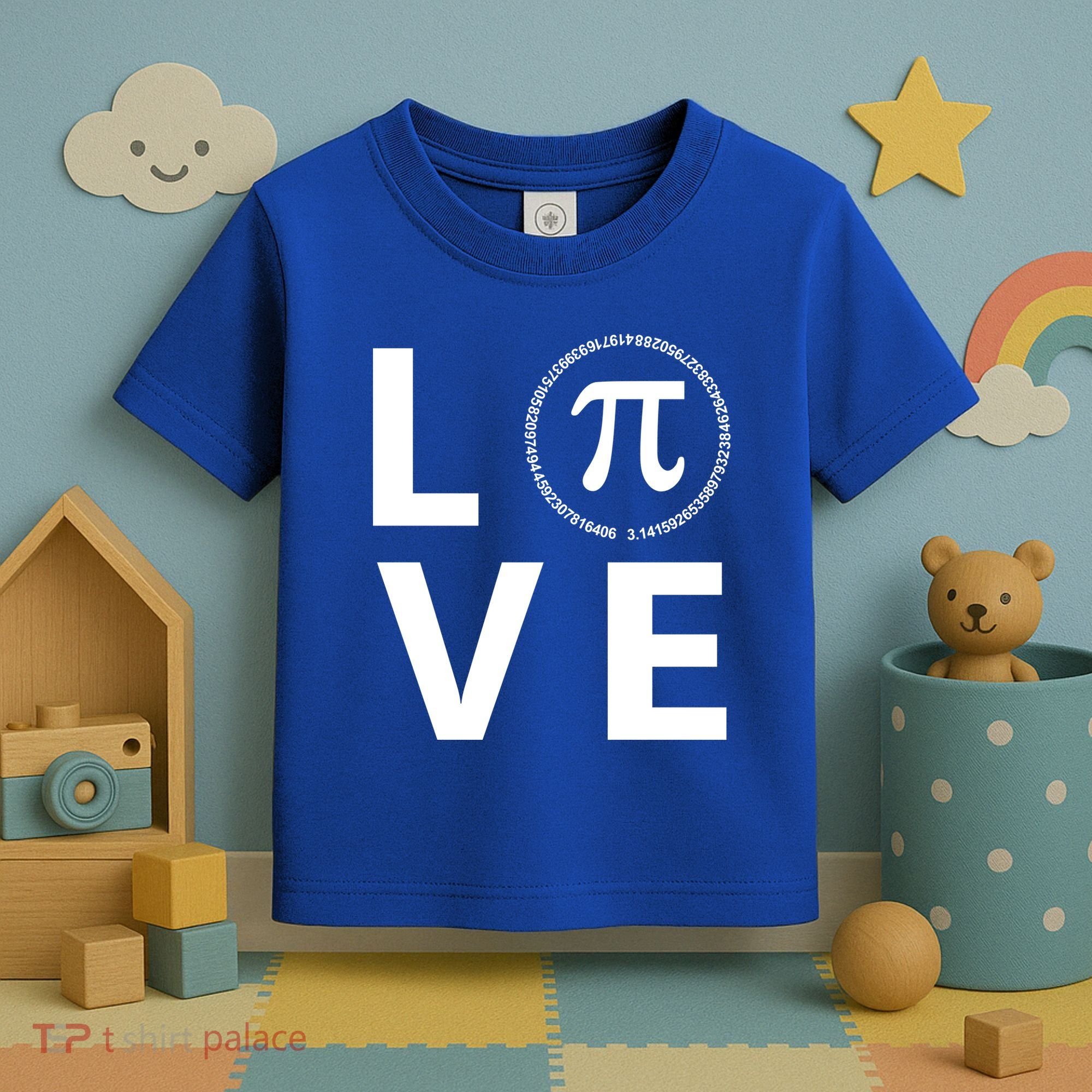 Love Pi Day 3.14 March 14th Math Geek Toddler T-Shirt