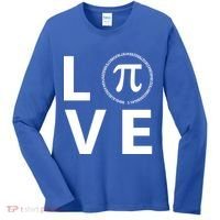Love Pi Day 3.14 March 14th Math Geek Women's Long Sleeve Shirt thumb 0