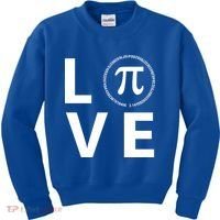 Love Pi Day 3.14 March 14th Math Geek Kids Sweatshirt thumb 0