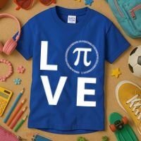 Love Pi Day 3.14 March 14th Math Geek Kids T-Shirt thumb 3