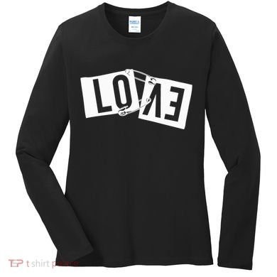 Love Pinned Cool Style Women's Long Sleeve Shirt