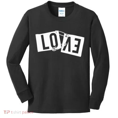 Love Pinned Cool Style Kids Long Sleeve Shirt