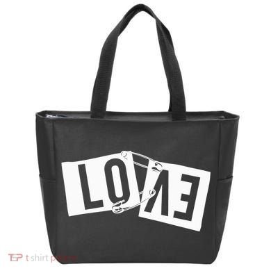 Love Pinned Cool Style Tote Bag