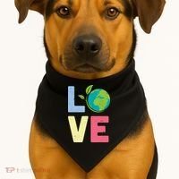 Love Planet Earth Day USA-Made Doggie Bandana thumb 1
