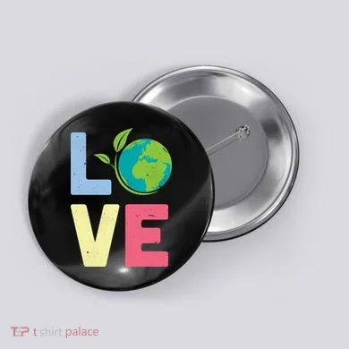 Love Planet Earth Day Button