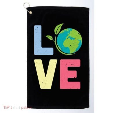 Love Planet Earth Day Golf Towel