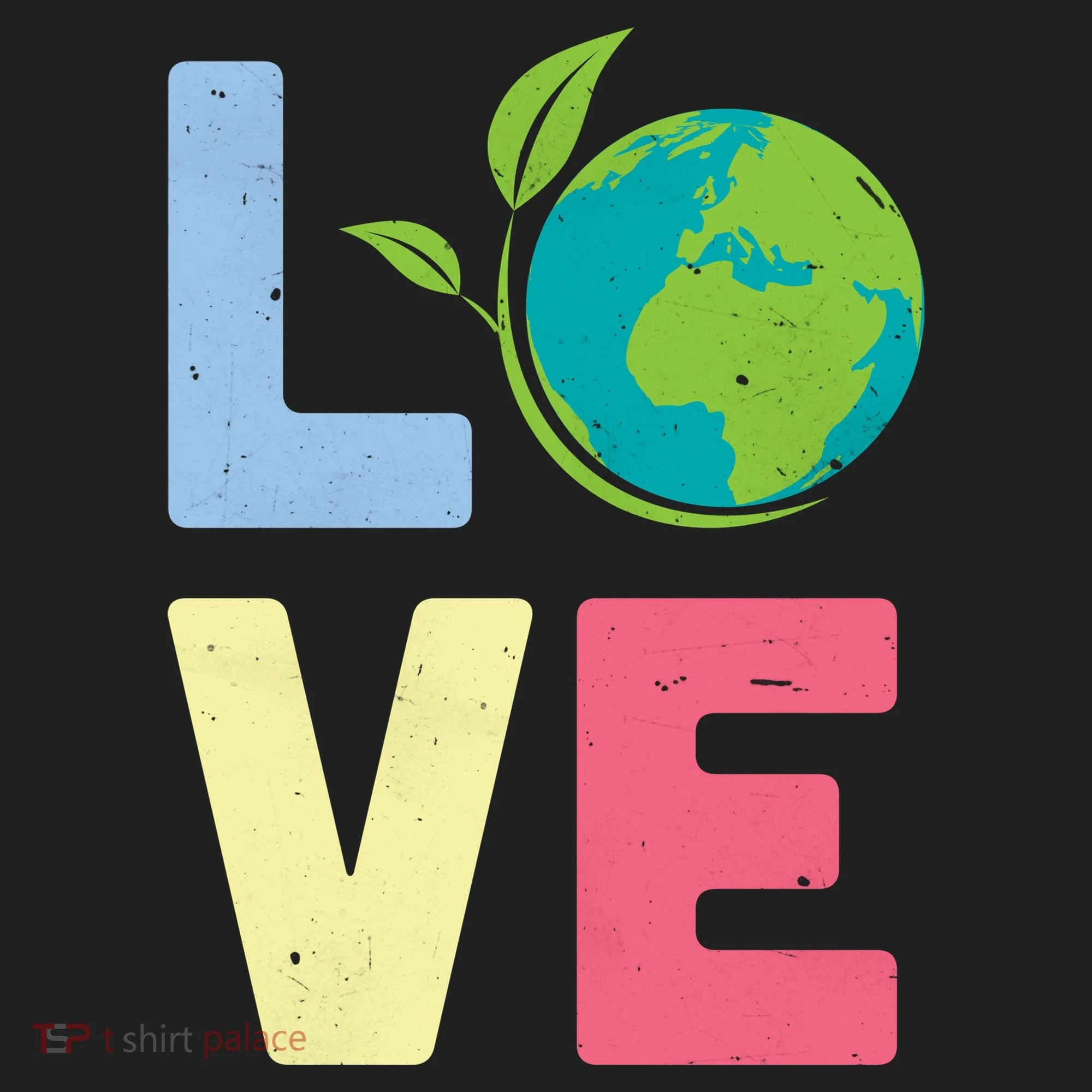 Love Planet Earth Day Golf Towel
