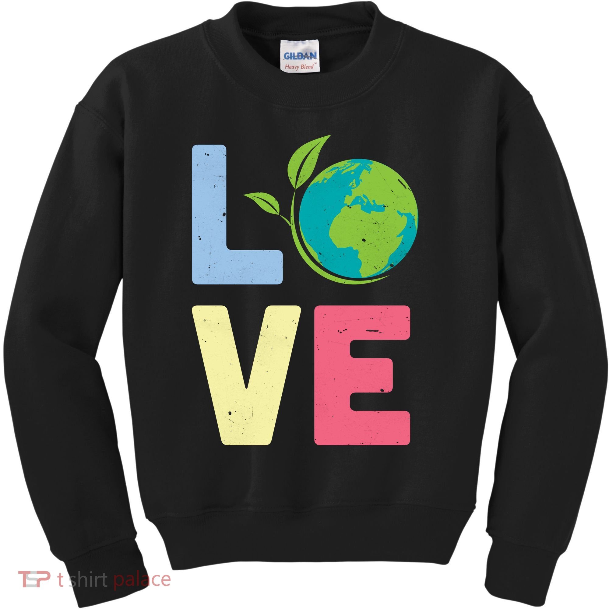 Love Planet Earth Day Kids Sweatshirt