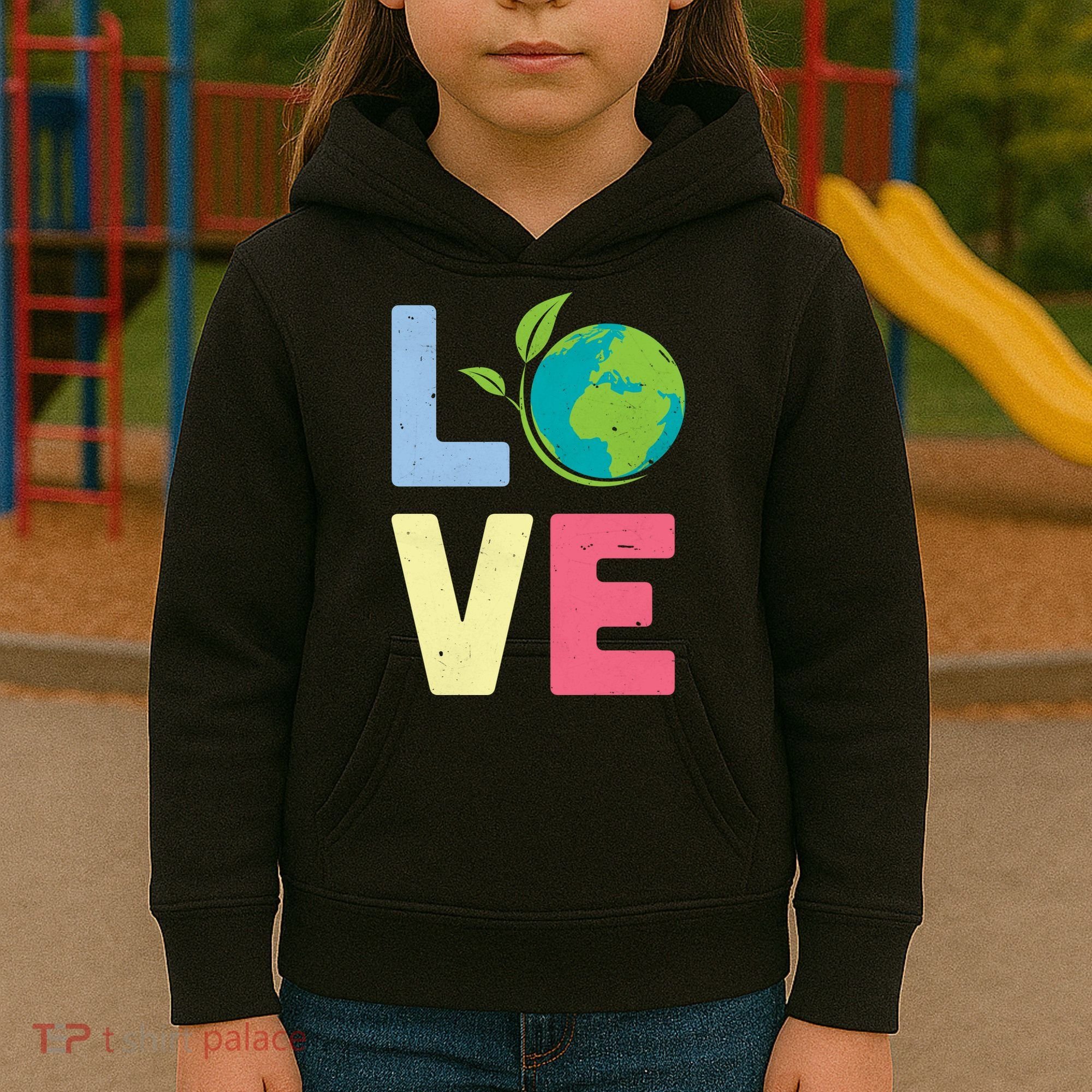 Love Planet Earth Day Kids Hoodie