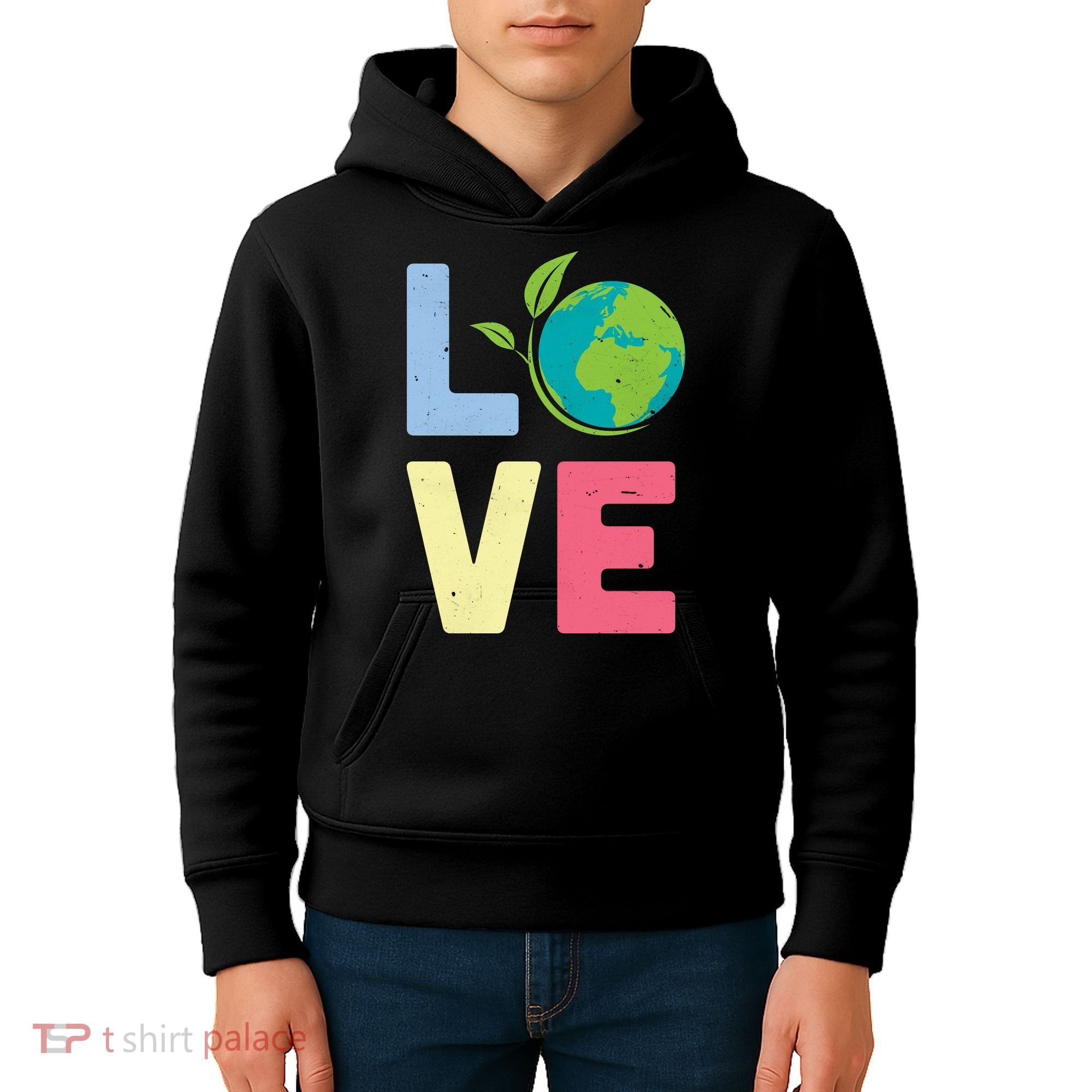 Love Planet Earth Day Kids Hoodie