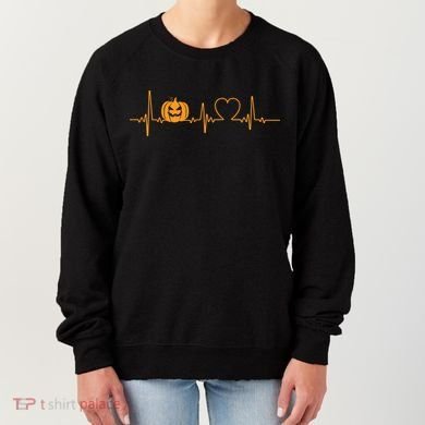 Love Pumpkins Halloween Heartbeat Women's Sweatshirt