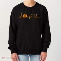 Love Pumpkins Halloween Heartbeat Women's Sweatshirt thumb 0