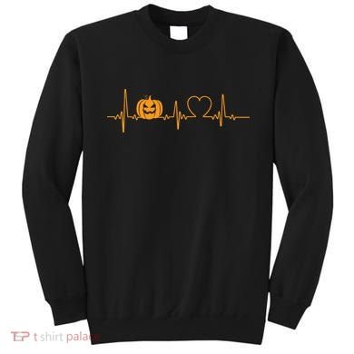 Love Pumpkins Halloween Heartbeat Sweatshirt