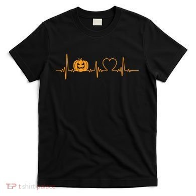 Love Pumpkins Halloween Heartbeat T-Shirt