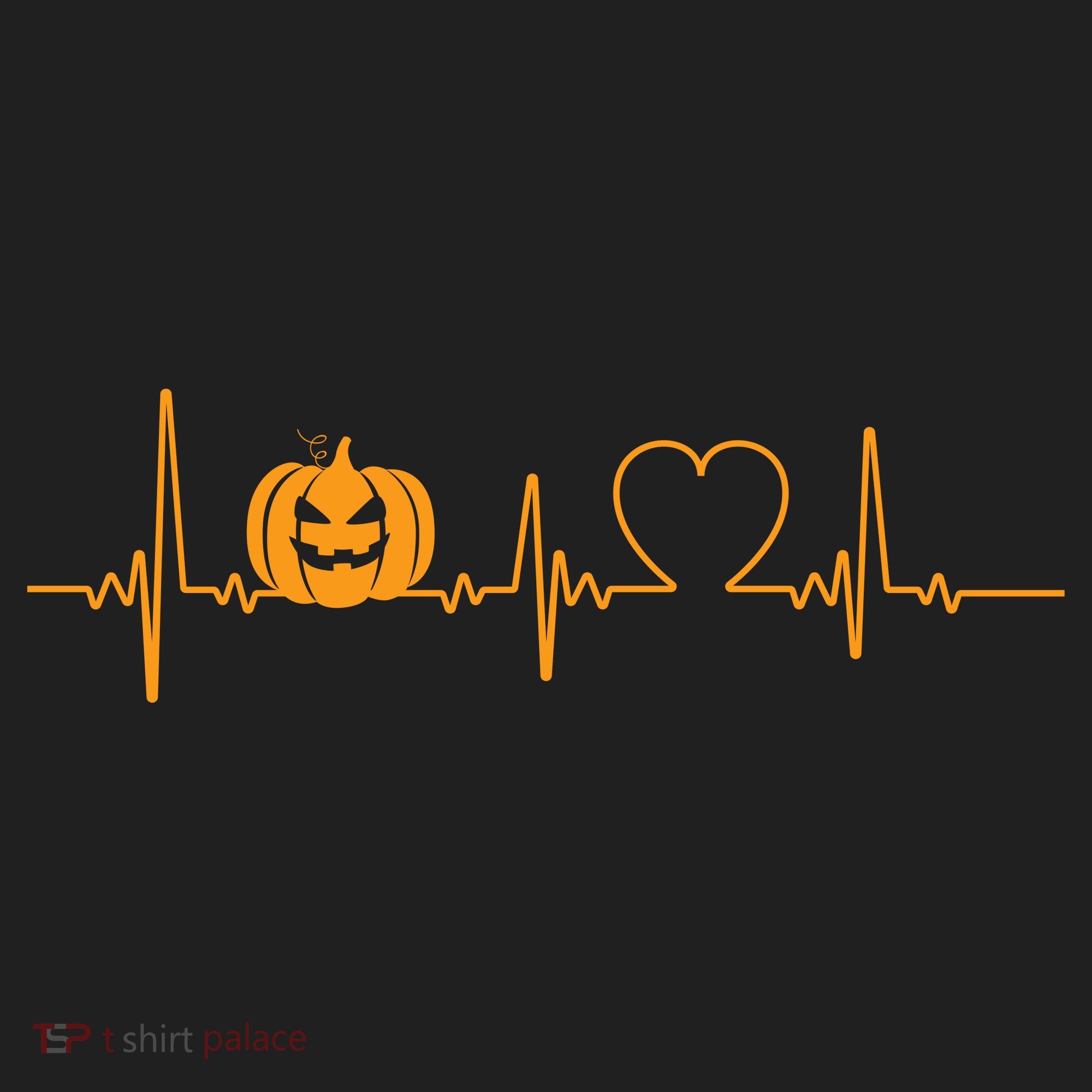 Love Pumpkins Halloween Heartbeat Beanie