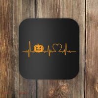 Love Pumpkins Halloween Heartbeat Coaster thumb 0