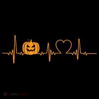 Love Pumpkins Halloween Heartbeat Ornament thumb 1