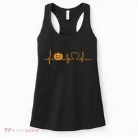 Love Pumpkins Halloween Heartbeat Women's Tank Top thumb 0