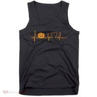 Love Pumpkins Halloween Heartbeat Tank Top thumb 0