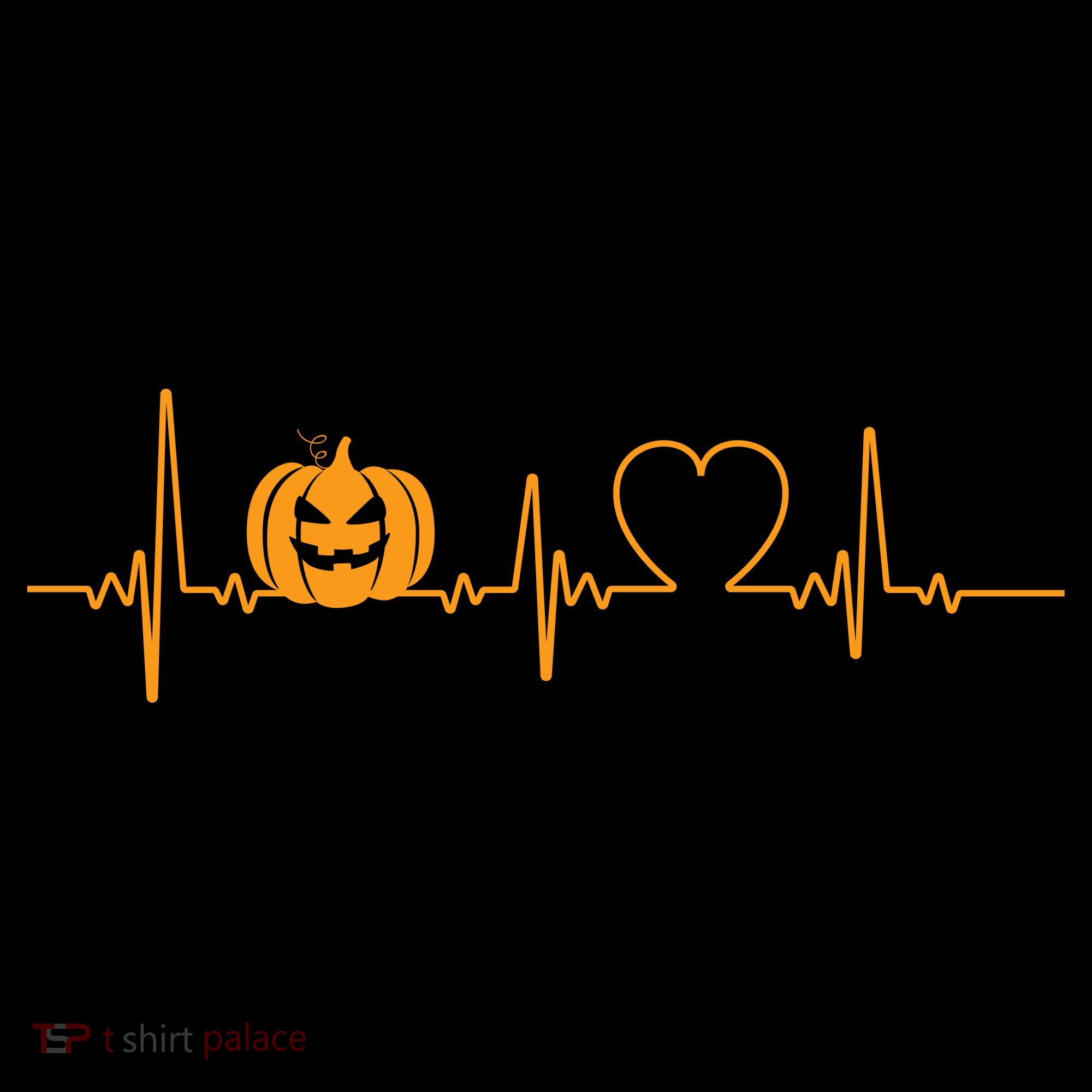 Love Pumpkins Halloween Heartbeat Kids Sweatshirt