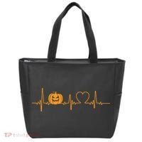 Love Pumpkins Halloween Heartbeat Tote Bag thumb 0