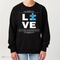 Love Puzzle Piece Autism Awareness Design Women's Sweatshirt thumb 0