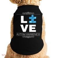Love Puzzle Piece Autism Awareness Design Doggie Tank thumb 0