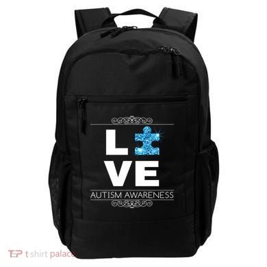 Love Puzzle Piece Autism Awareness Design Backpack