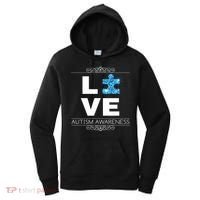 Love Puzzle Piece Autism Awareness Design Women's Hoodie thumb 0