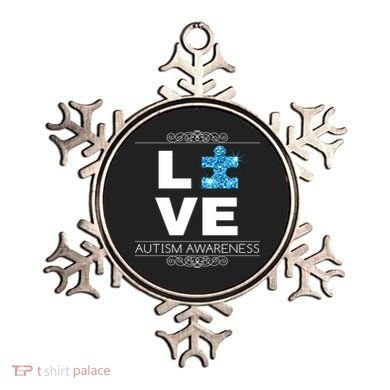 Love Puzzle Piece Autism Awareness Design Ornament
