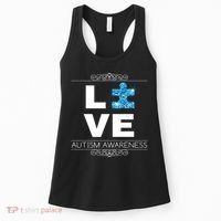 Love Puzzle Piece Autism Awareness Design Women's Tank Top thumb 0