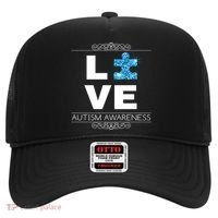 Love Puzzle Piece Autism Awareness Design Hat thumb 0