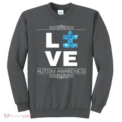 Love Puzzle Piece Autism Awareness Design Sweatshirt