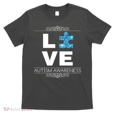 Love Puzzle Piece Autism Awareness Design T-Shirt