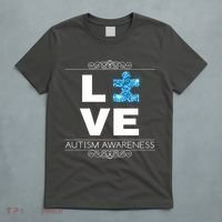 Love Puzzle Piece Autism Awareness Design T-Shirt thumb 5