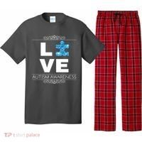 Love Puzzle Piece Autism Awareness Design Pajama Set thumb 0