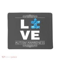 Love Puzzle Piece Autism Awareness Design Mousepad thumb 0