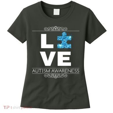Love Puzzle Piece Autism Awareness Design Women's T-Shirt