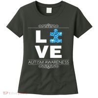 Love Puzzle Piece Autism Awareness Design Women's T-Shirt thumb 0