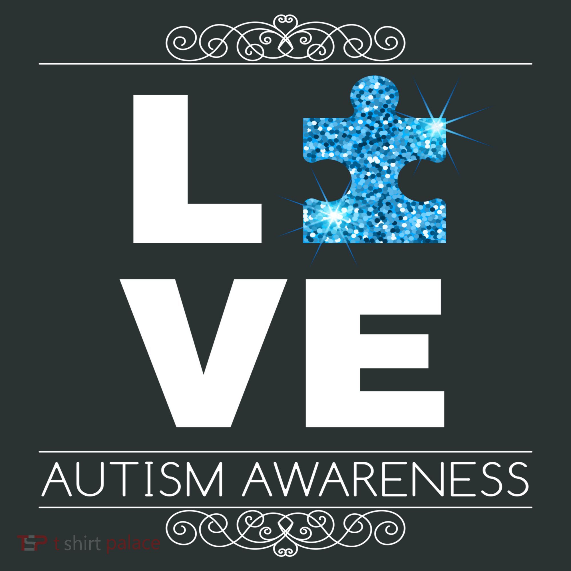 Love Puzzle Piece Autism Awareness Design Women's T-Shirt