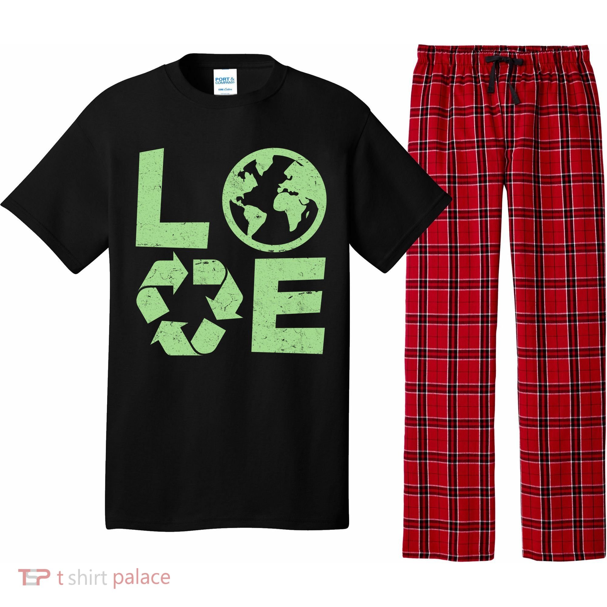 LOVE Recycle Earth Day Pajama Set