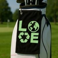 LOVE Recycle Earth Day Golf Towel thumb 2