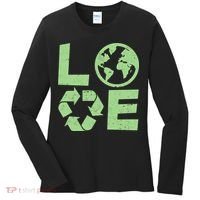 LOVE Recycle Earth Day Women's Long Sleeve Shirt thumb 0