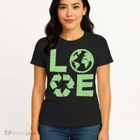 LOVE Recycle Earth Day Women's T-Shirt thumb 4