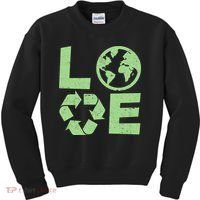 LOVE Recycle Earth Day Kids Sweatshirt thumb 0