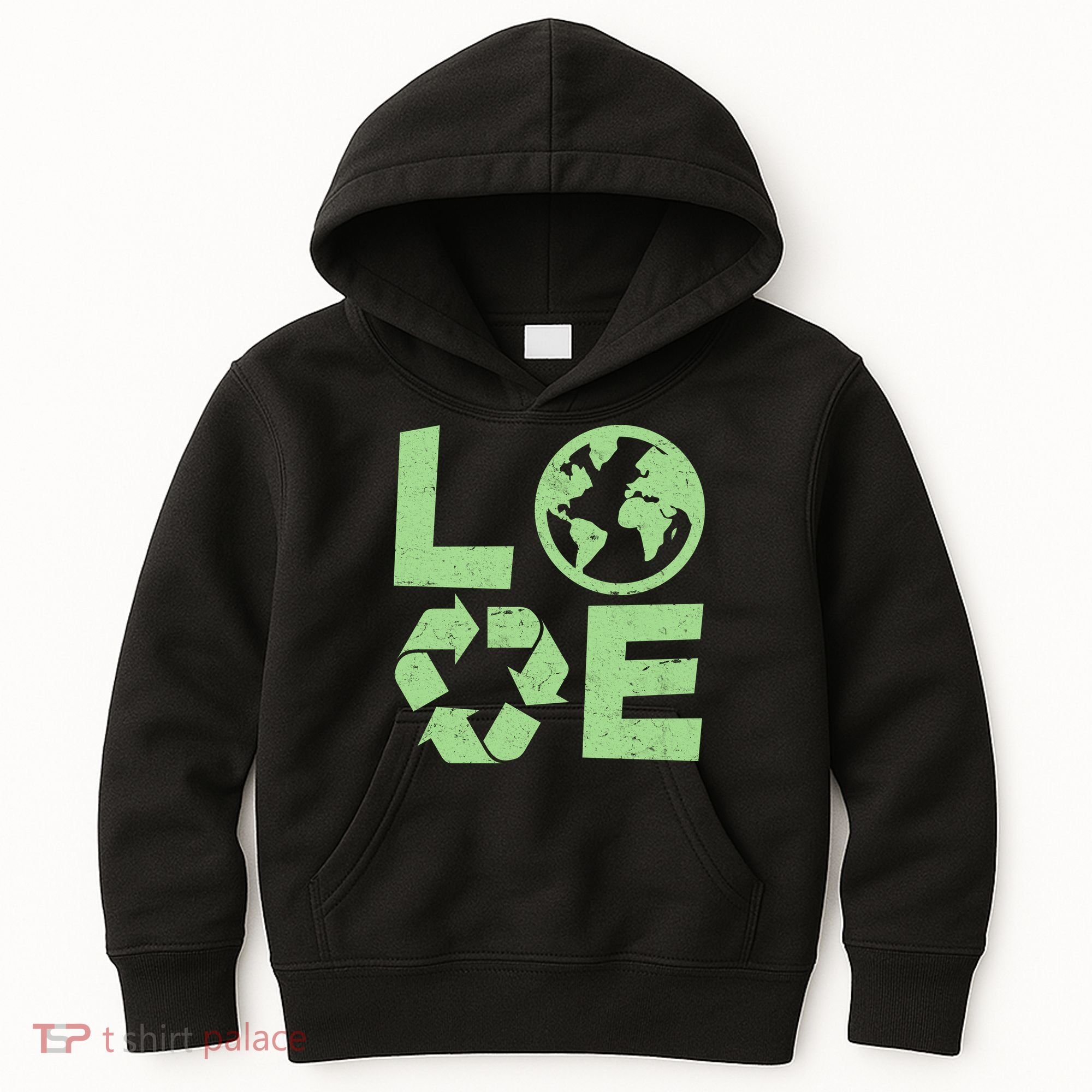 LOVE Recycle Earth Day Kids Hoodie