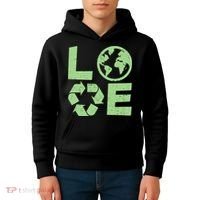 LOVE Recycle Earth Day Kids Hoodie thumb 4
